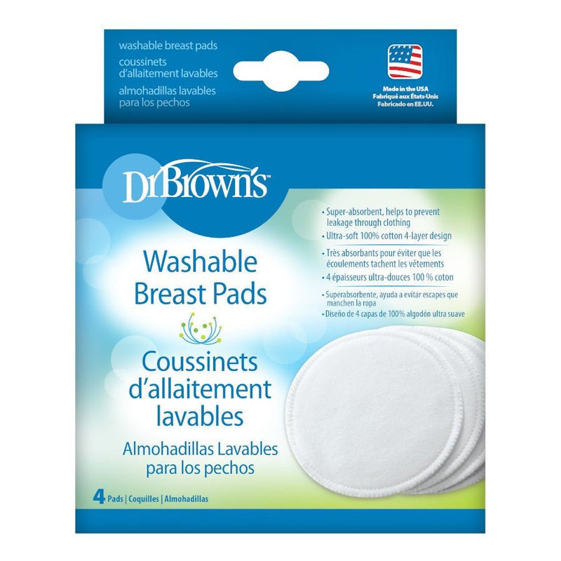 Dr. Brown’s - Washable Breast Pads, 4 Count