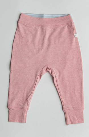 Pantalon bébé rose chiné