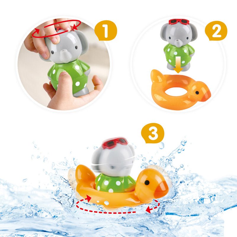 Hape - Spin Splash N Swim Elephant