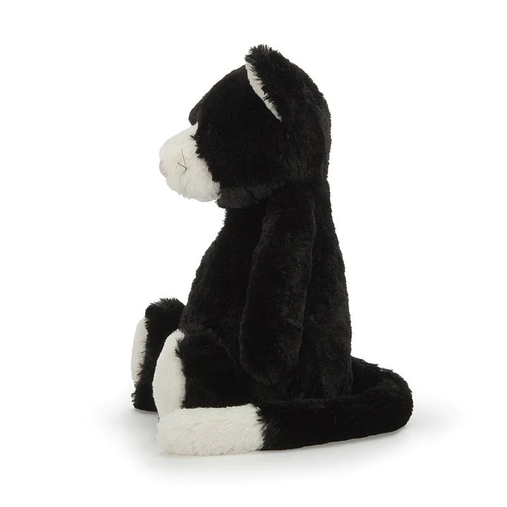 Jellycat - Petit chaton timide noir et blanc