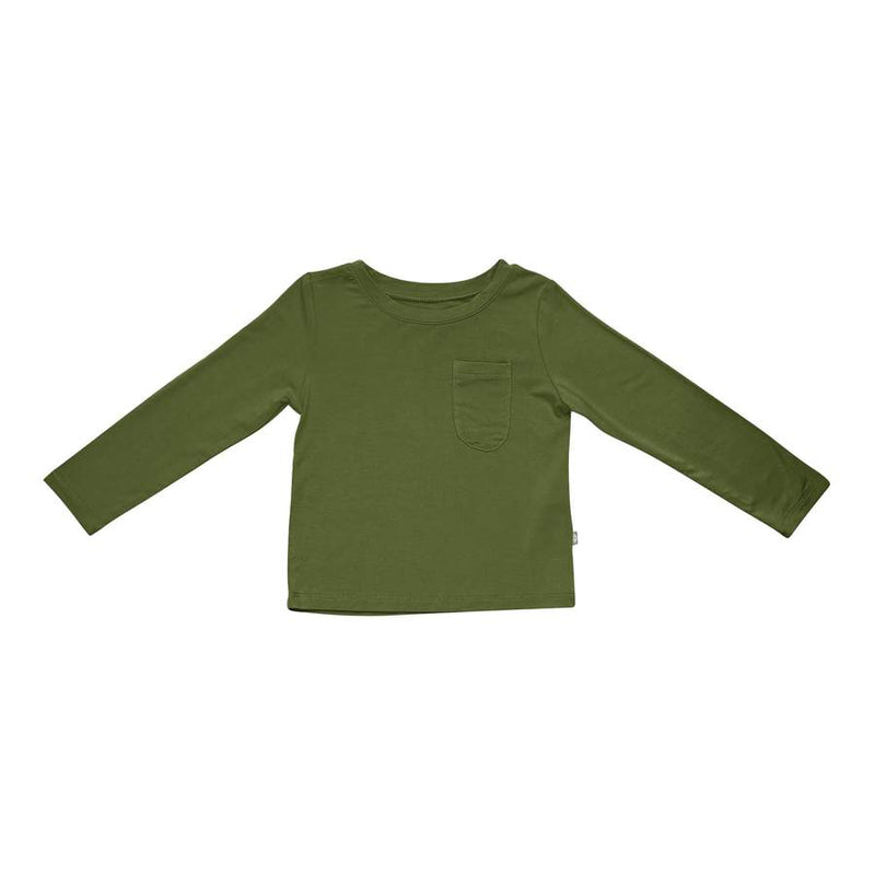 Kyte Baby - T-shirt unisexe à manches longues pour tout-petits - Olive