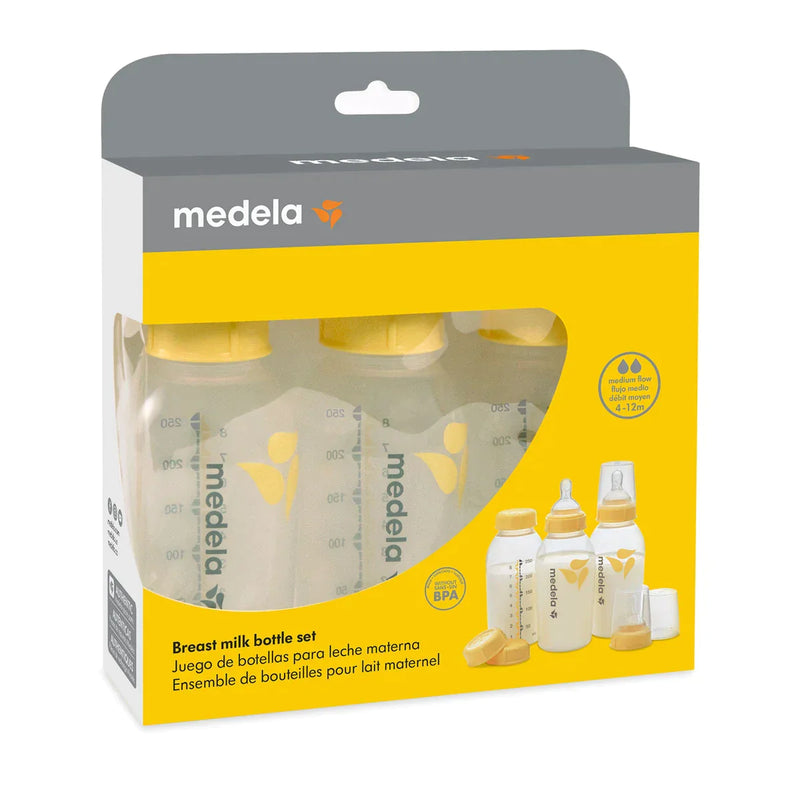 Medela - Lot de 3 biberons pour lait maternel de 250 ml