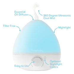 Humidificateur diffuseur veilleuse 3 en 1 BreatheFrida