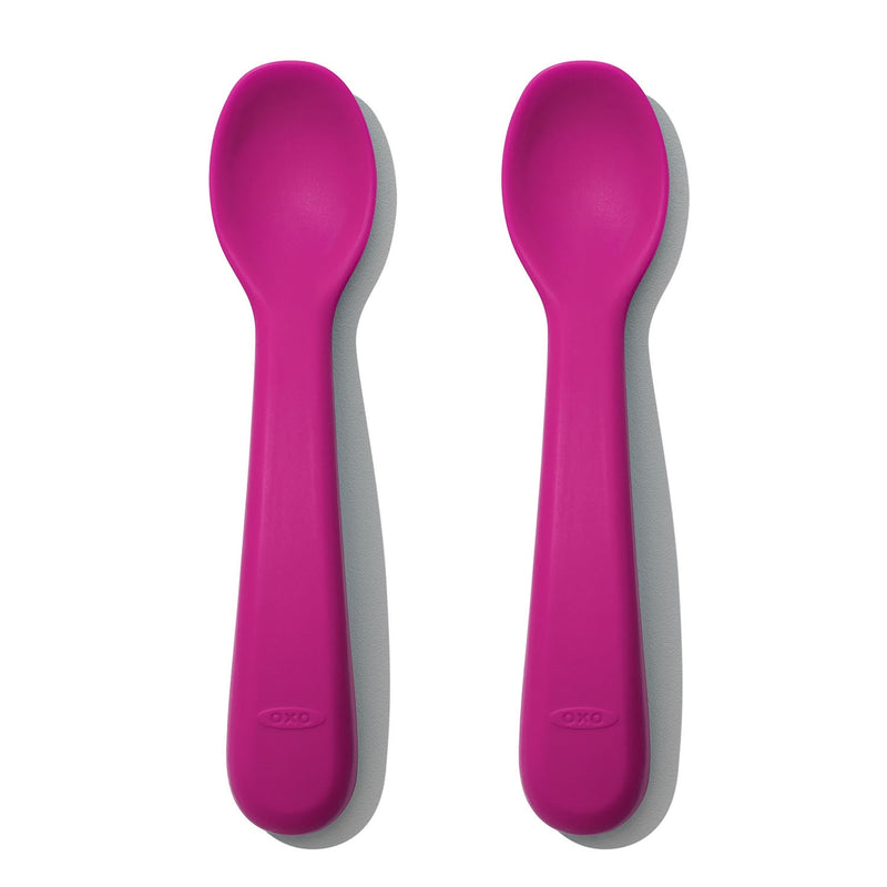 OXO Tot Silicone Spoon Set 2pk