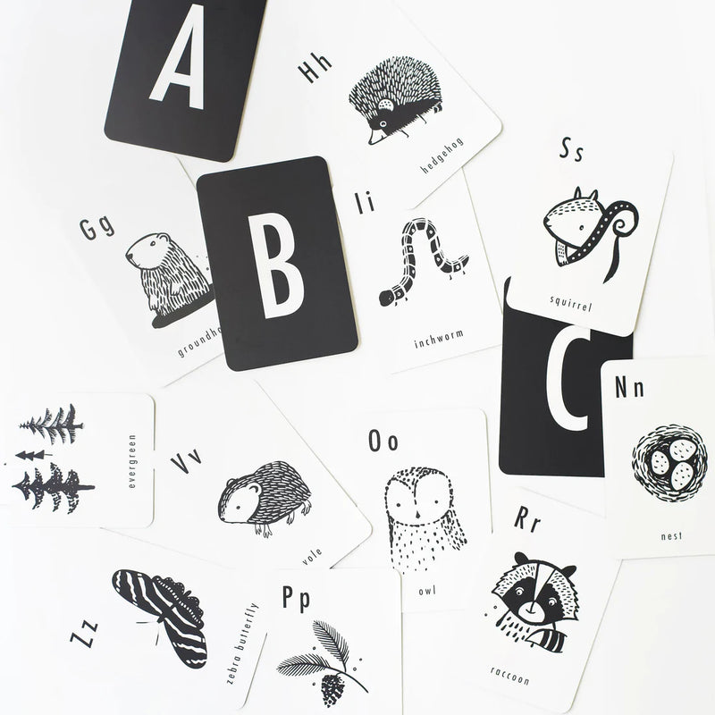 Cartes d'art - Cartes de l'alphabet des bois